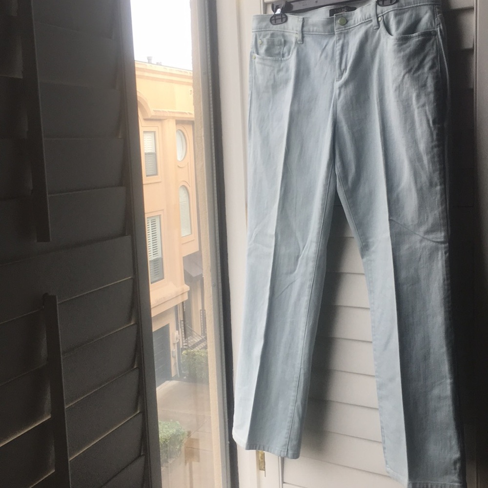 Powder blue jeans